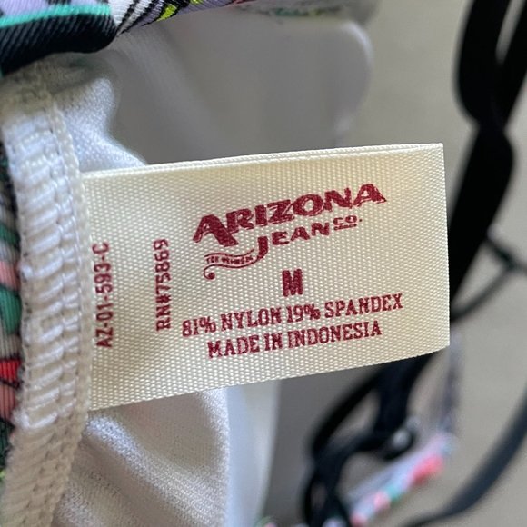 Abstract/colorful print bikini top swimsuit - M - Picture 2 of 3